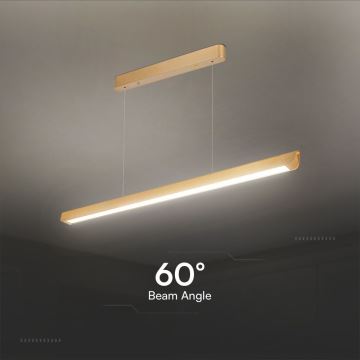 Candeeiro suspenso LED LED/36W/230V 3000/4000/6400K dourado