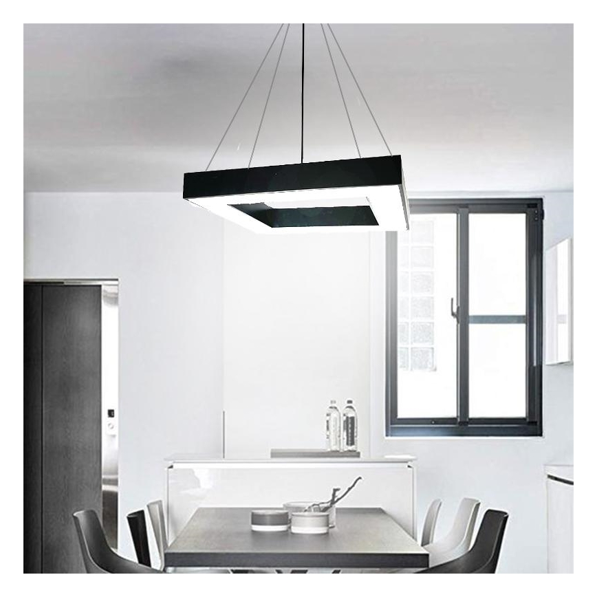 Candeeiro suspenso LED LED/55W/230V 4000K 80x80 cm