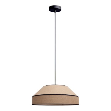 Candeeiro suspenso MANISO 1xE27/60W/230V diâmetro 45 cm bege