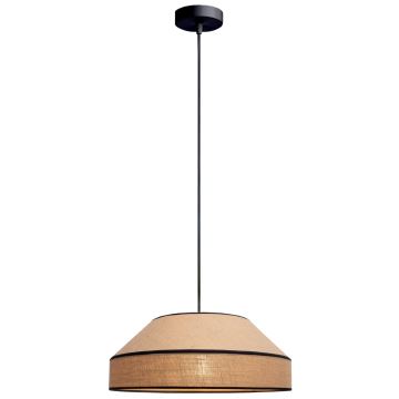 Candeeiro suspenso MANISO 1xE27/60W/230V diâmetro 45 cm bege