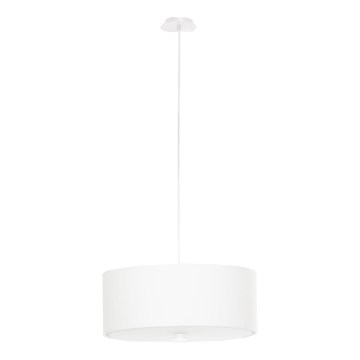 Candeeiro suspenso SKALA 3xE27/60W/230V diâmetro 30 cm branco