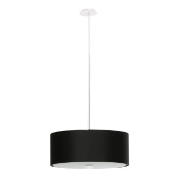 Candeeiro suspenso SKALA 3xE27/60W/230V diâmetro 30 cm preto