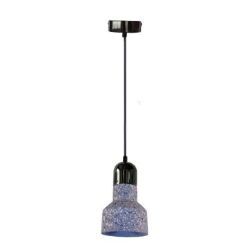 Candeeiro suspenso TERRAZZO 1xE27/60W/230V diâmetro 12 cm cinzento