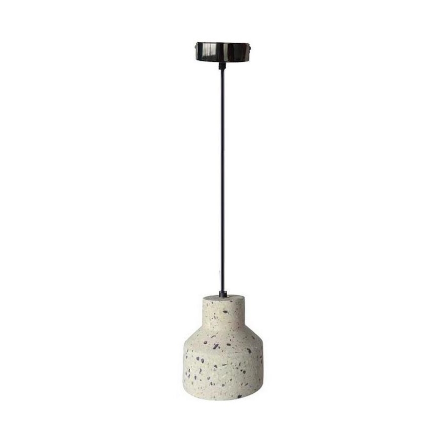 Candeeiro suspenso TERRAZZO 1xE27/60W/230V diâmetro 12 cm creme