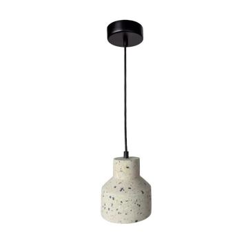 Candeeiro suspenso TERRAZZO 1xE27/60W/230V diâmetro 12 cm creme