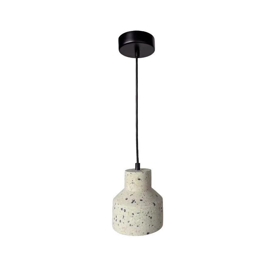 Candeeiro suspenso TERRAZZO 1xE27/60W/230V diâmetro 12 cm creme