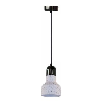 Candeeiro suspenso TERRAZZO 1xE27/60W/230V diâmetro 12 cm creme