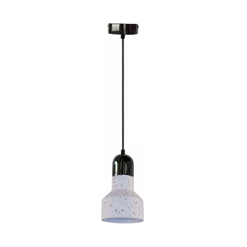 Candeeiro suspenso TERRAZZO 1xE27/60W/230V diâmetro 12 cm creme