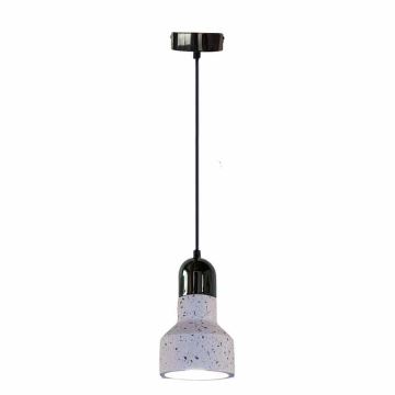 Candeeiro suspenso TERRAZZO 1xE27/60W/230V diâmetro 12 cm creme