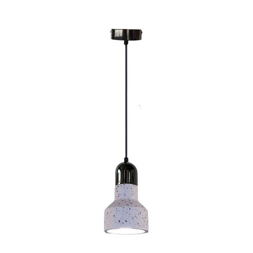 Candeeiro suspenso TERRAZZO 1xE27/60W/230V diâmetro 12 cm creme