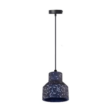 Candeeiro suspenso TERRAZZO 1xE27/60W/230V diâmetro 12 cm preto