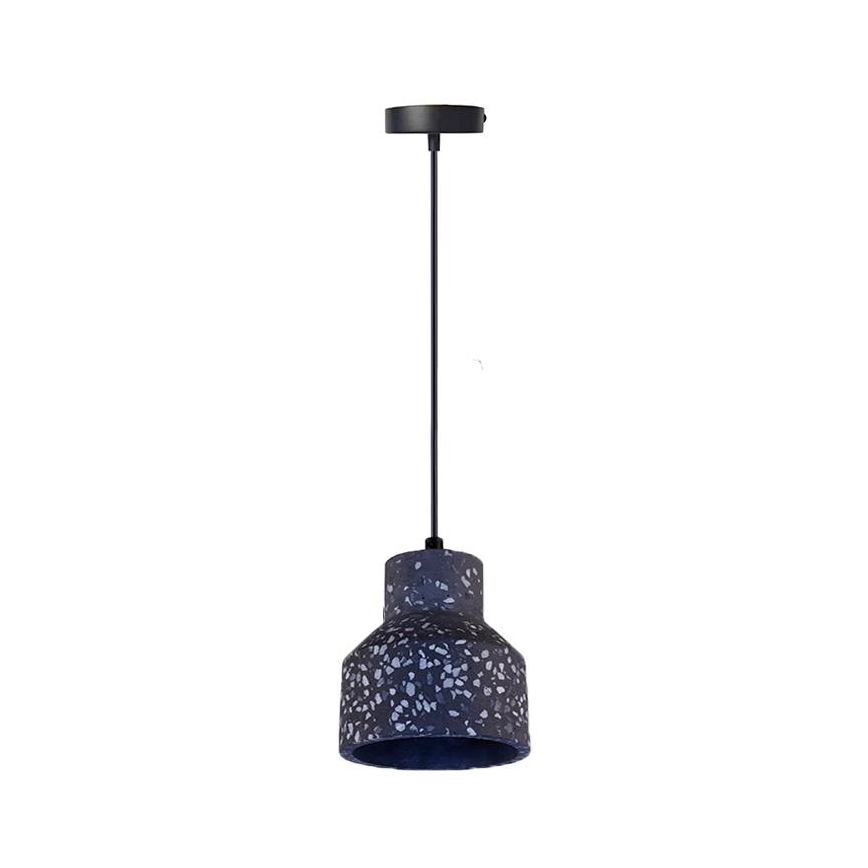 Candeeiro suspenso TERRAZZO 1xE27/60W/230V diâmetro 12 cm preto