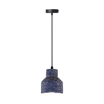 Candeeiro suspenso TERRAZZO 1xE27/60W/230V diâmetro 12 cm preto