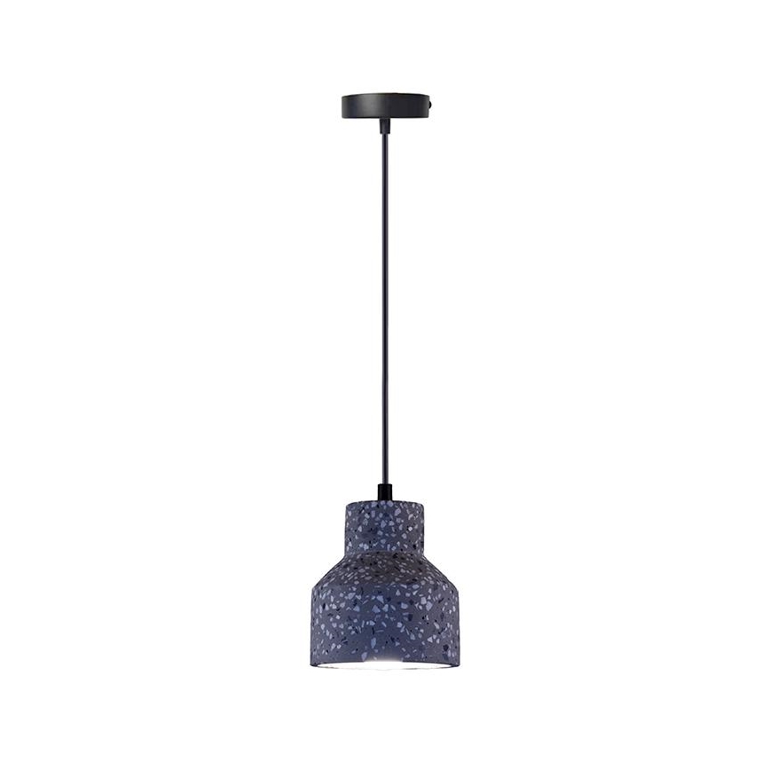 Candeeiro suspenso TERRAZZO 1xE27/60W/230V diâmetro 12 cm preto