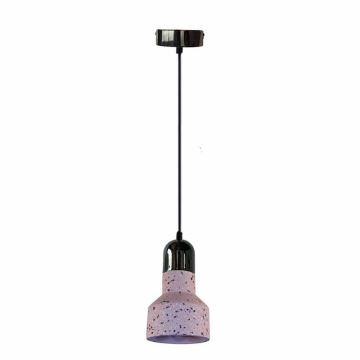 Candeeiro suspenso TERRAZZO 1xE27/60W/230V diâmetro 12 cm vermelho