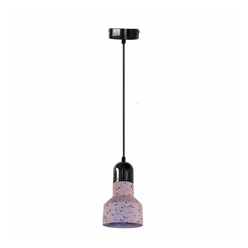 Candeeiro suspenso TERRAZZO 1xE27/60W/230V diâmetro 12 cm vermelho