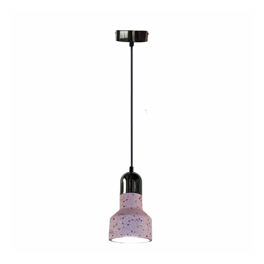 Candeeiro suspenso TERRAZZO 1xE27/60W/230V diâmetro 12 cm vermelho