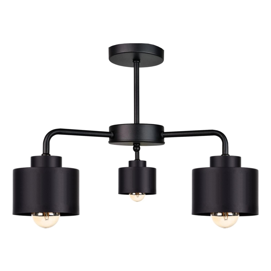 Candelabro integrado SIMPLY BLACK 3xE27/60W/230V