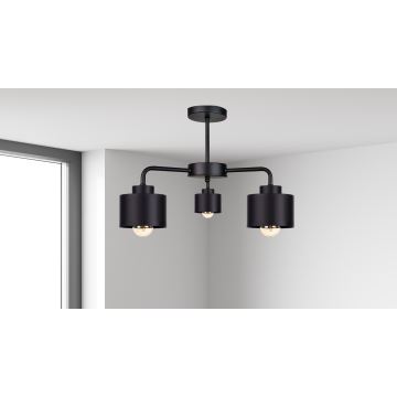 Candelabro integrado SIMPLY BLACK 3xE27/60W/230V