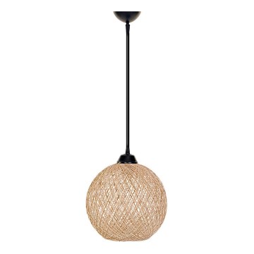 Candelabro num fio JUTE 1xE27/60W/230V bege