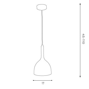 Candelabro num fio NOAK WOOD 1xE27/60W/230V