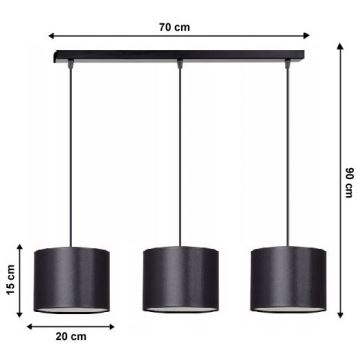 Candelabro num fio TUZ 3xE27/60W/230V