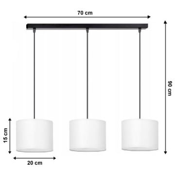 Candelabro num fio TUZ 3xE27/60W/230V