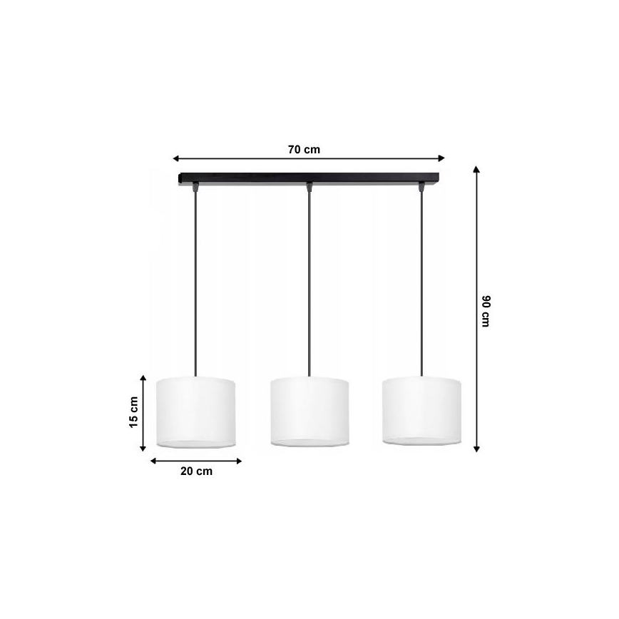 Candelabro num fio TUZ 3xE27/60W/230V