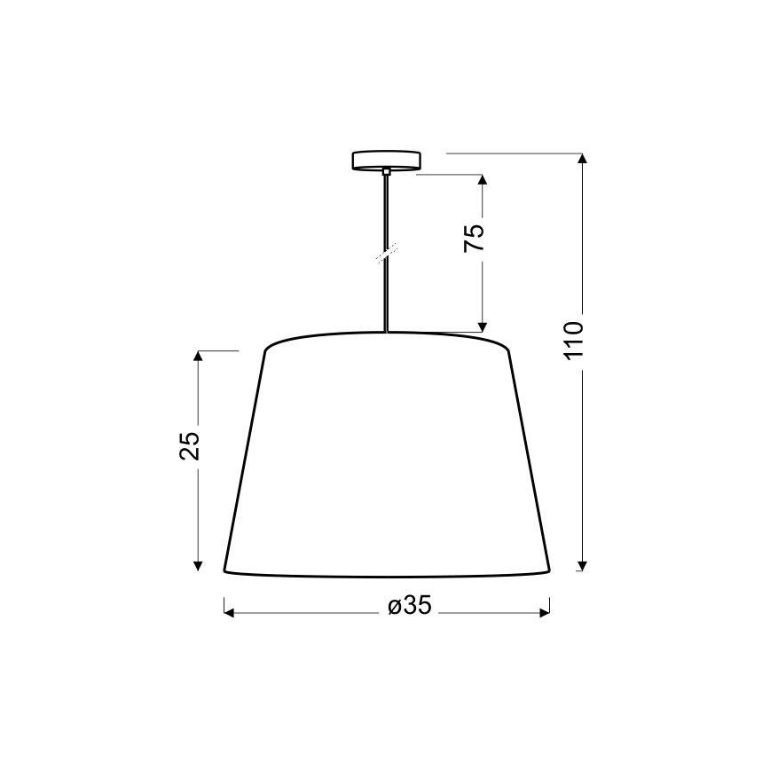 Candelabro sobre um fio AMERICANO 1xE27/60W/230V