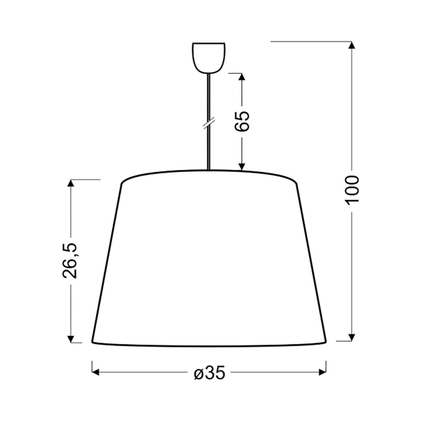 Candelabro sobre um fio PLATINO 1xE27/60W/230V