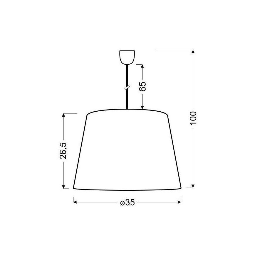 Candelabro sobre um fio PLATINO 1xE27/60W/230V