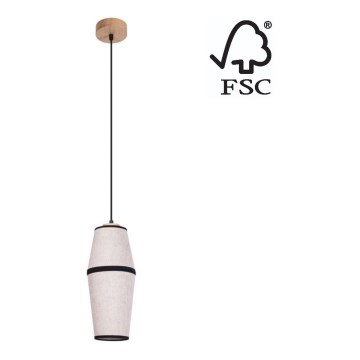 Candelabro suspenso AMIGO 1xE27/25W/230V carvalho – FSC certificado