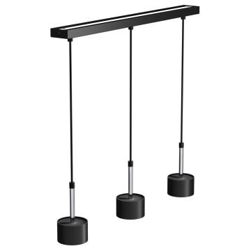 Candelabro suspenso ARENA 3xGX53/11W/230V preto/cromado