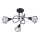 Candelabro suspenso ARTEMIS 3xE14/40W/230V preto