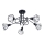 Candelabro suspenso ARTEMIS 5xE14/40W/230V preto