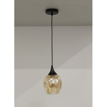 Candelabro suspenso ASPA 1xE27/40W/230V preto