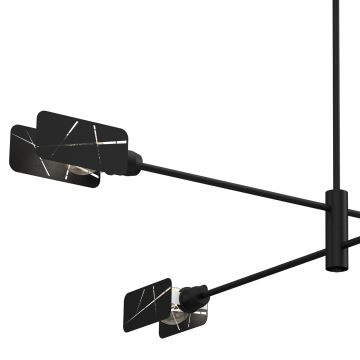 Candelabro suspenso ASTRA 4xE27/60W/230V preto