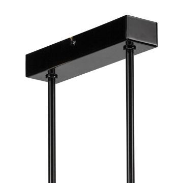 Candelabro suspenso ASTRID 4xE27/60W/230V preto