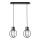 Candelabro suspenso AURA 2xE27/60W/230V preto