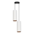 Candelabro suspenso AVALO 2xE27/60W/230V diâmetro 20 cm branco