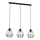 Candelabro suspenso BERGEN 3xE27/60W/230V preto