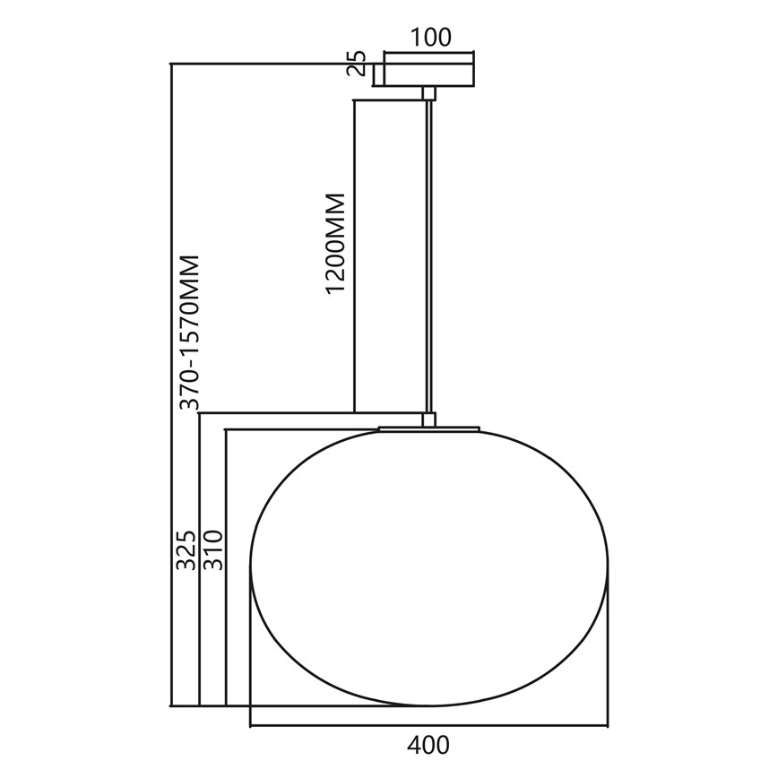 Candelabro suspenso CAMPANIA 1xE27/60W/230V dourada