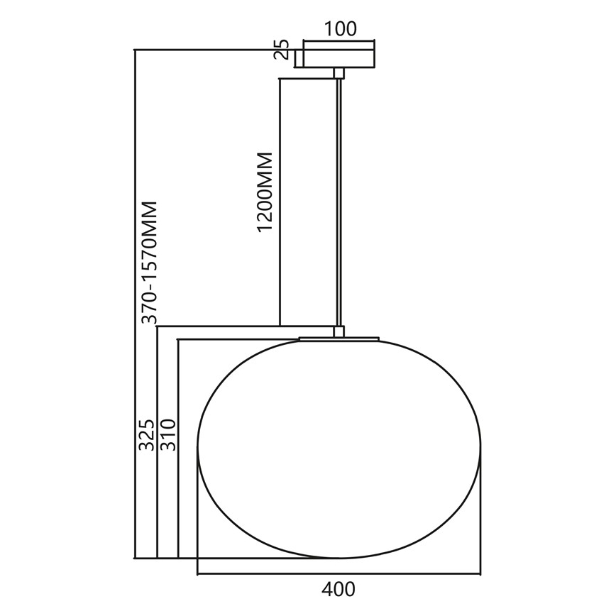 Candelabro suspenso CAMPANIA 1xE27/60W/230V dourada