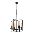 Candelabro suspenso CEDRIC II 4xE27/60W/230V preto