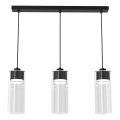 Candelabro suspenso CLARISSA 3xGX53/12W/230V preto