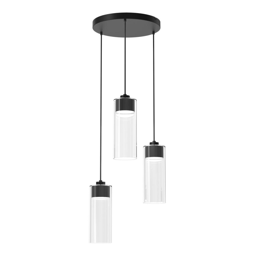 Candelabro suspenso CLARISSA 3xGX53/12W/230V preto