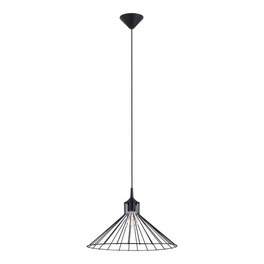 Candelabro suspenso EDA 1xE27/15W/230V preto