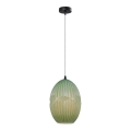 Candelabro suspenso ELLIPTIC 1xE27/11W/230V verde