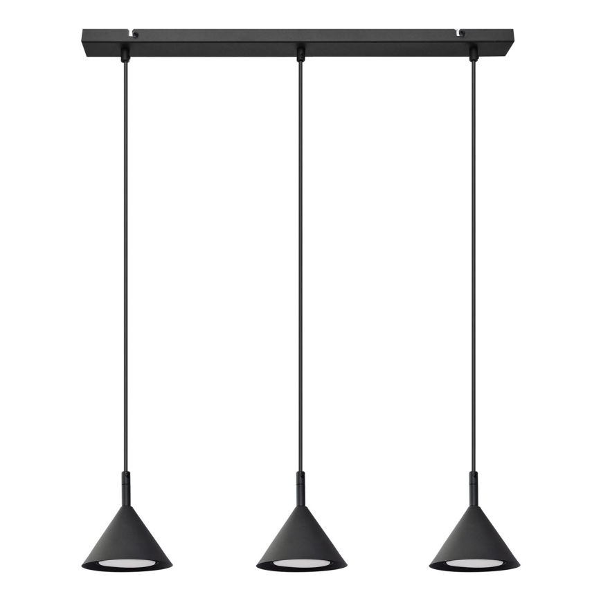 Candelabro suspenso ETNA 3xGX53/10W/230V preto