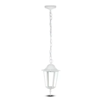 Candelabro suspenso exterior 1xE27/40W/230V IP44 branco